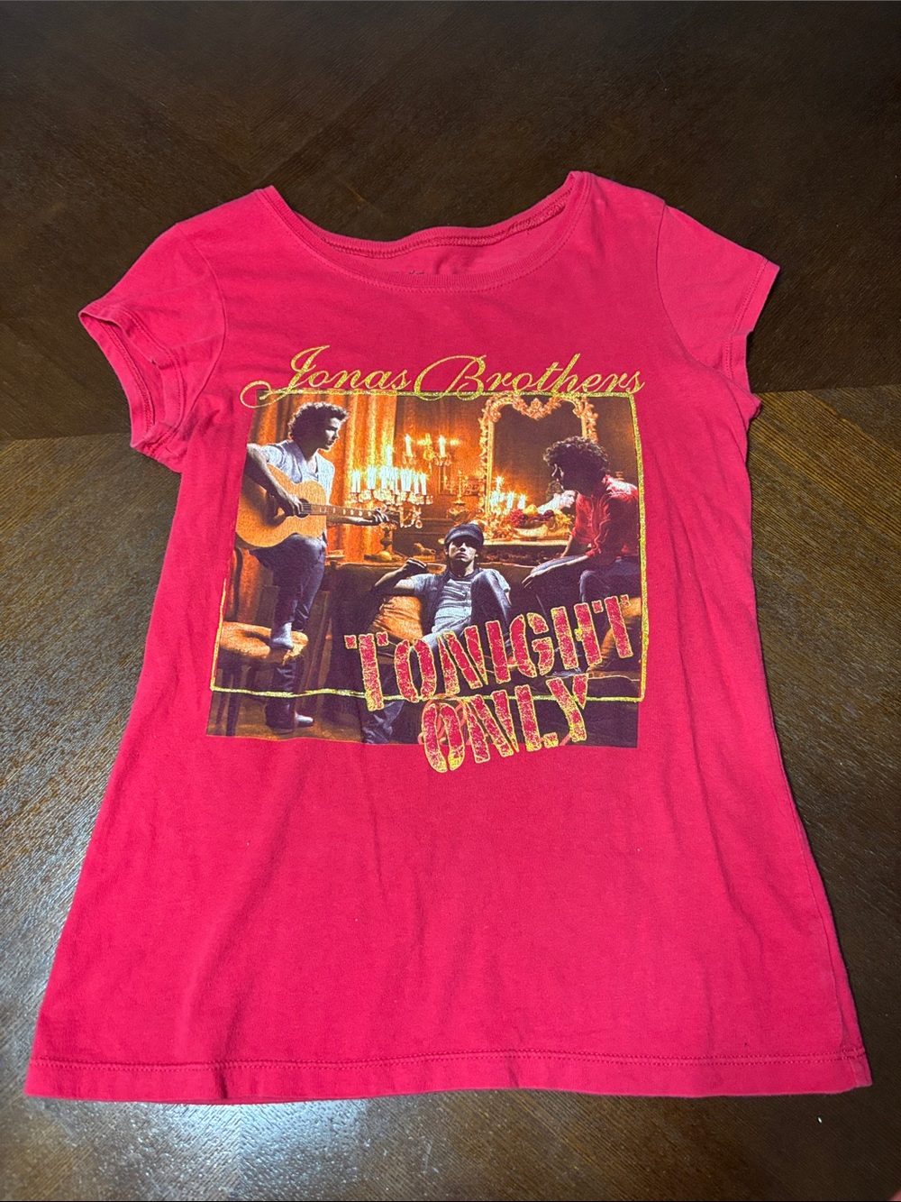 Y2K Jonas Brothers 'Tonight Only' Graphic Short Sleeve Tee